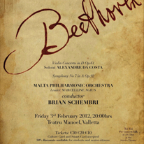 Beethoven concert
MPO / Teatr Manoel
Valletta 3.02.2012