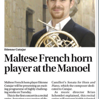 Maltese french horn
Sunday Times of Malta
2.11.2008