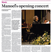 Opening concert
Sunday Times of Malta
5.10.2008