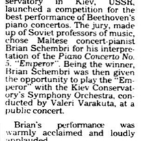 Success in Kiev
Sunday Times of Malta
8.03.1981