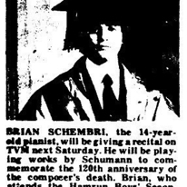 Schumann anniversary
Sunday Times of Malta
8.08.1976