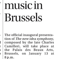 Camilleri in Brussels
Sunday Times of Malta
11.01.2009