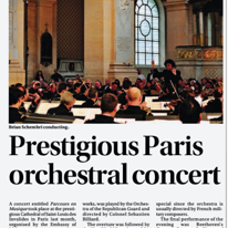 Prestigious Paris concert
Sunday Times of Malta
19.06.2011