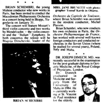 Yugoslavia concerts
Sunday Times of Malta
20.01.1991