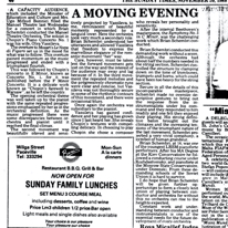 A moving evening
Sunday Times of Malta
20.11.1988