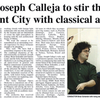 Silent City Concert
Sunday Times of Malta
24.06.2007