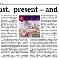 Past, present and future
Sunday Times of Malta
29.11.1998