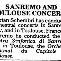 San Remo and Toulouse
Times of Malta
9.03.1990