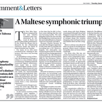 Symphonic triumph
Times of Malta
20.01.2009
