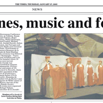 Wines, music and food
Times of Malta
27.01.2005