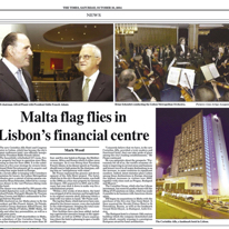 Corinthia in Lisbon
Times of Malta
30.10.2004